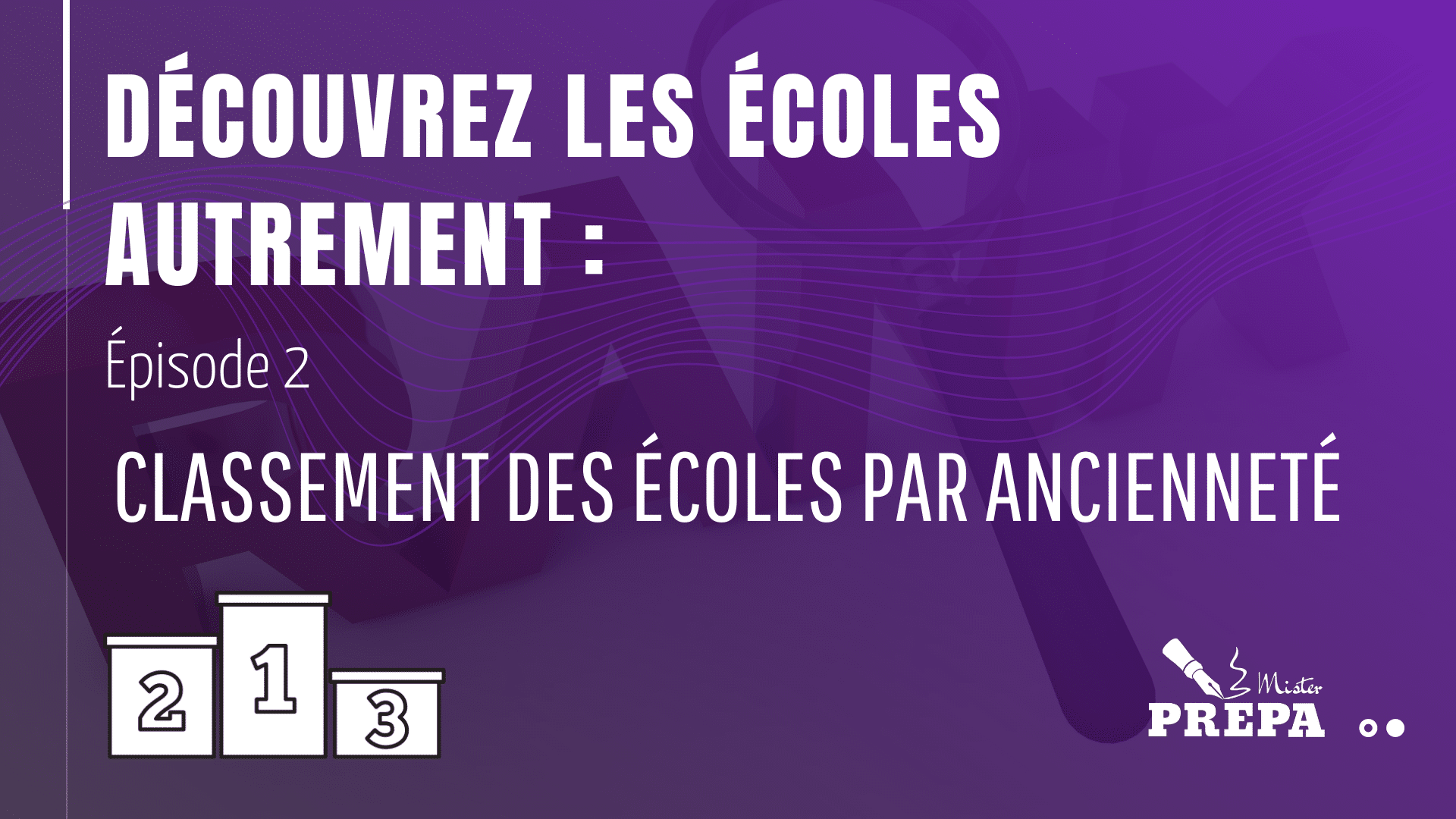 Classification de l’école de commerce par ancienneté